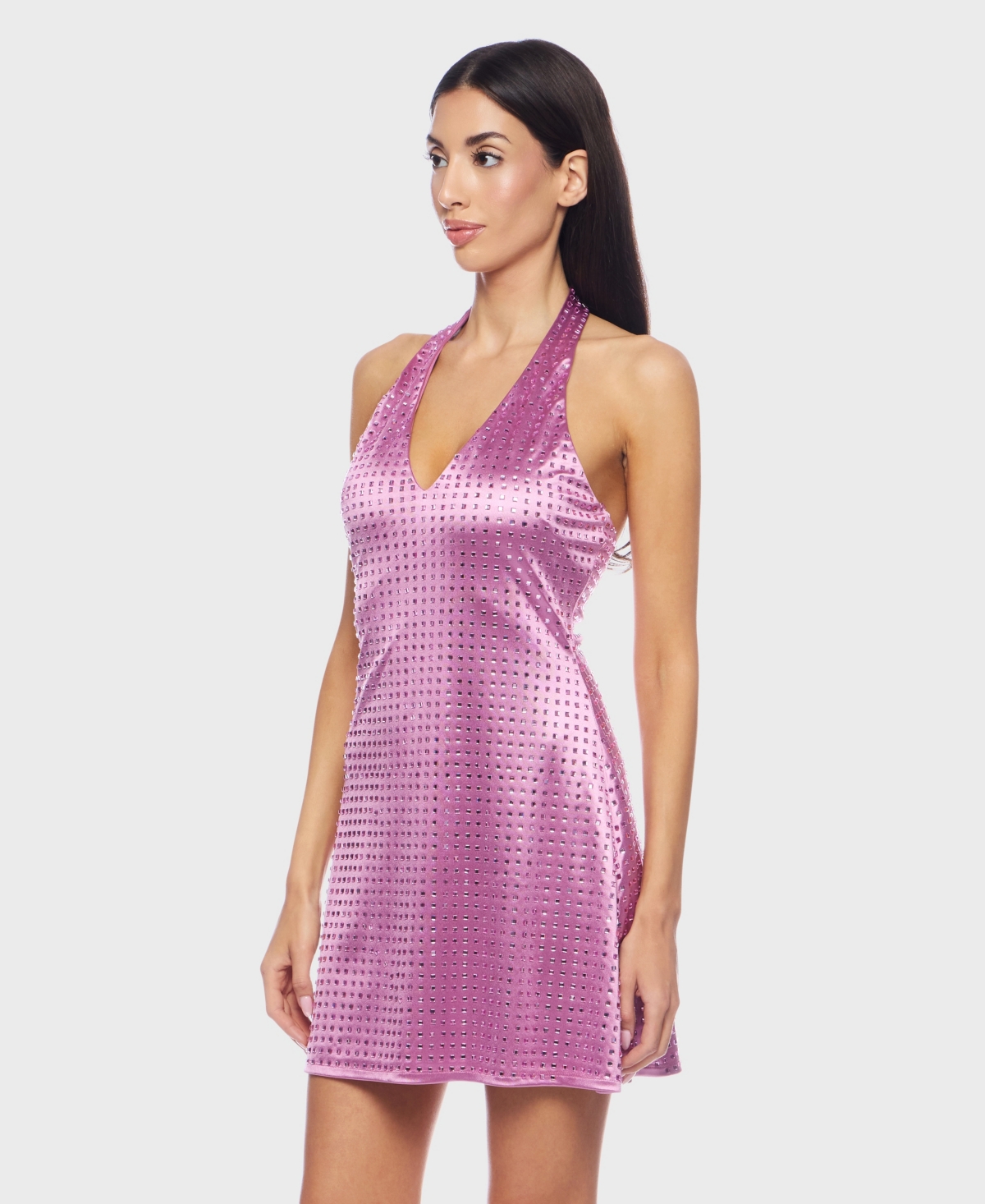 Alex & Sophia Juniors' Open-back Sleeveless Bodycon Dress In Pink