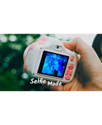 Camera 3 (Blue) Kids Digital Camera, Video Camera for Toddlers, 16MP 1080HD Video, MicroSD Card, Selfie & Macro Lens, Safety Neck Lanyard Gift for Kids 3-12