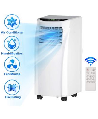 8000 BTU 3 in 1 Portable Cooler Fan Dehumidifier with Wheels Air Conditioner