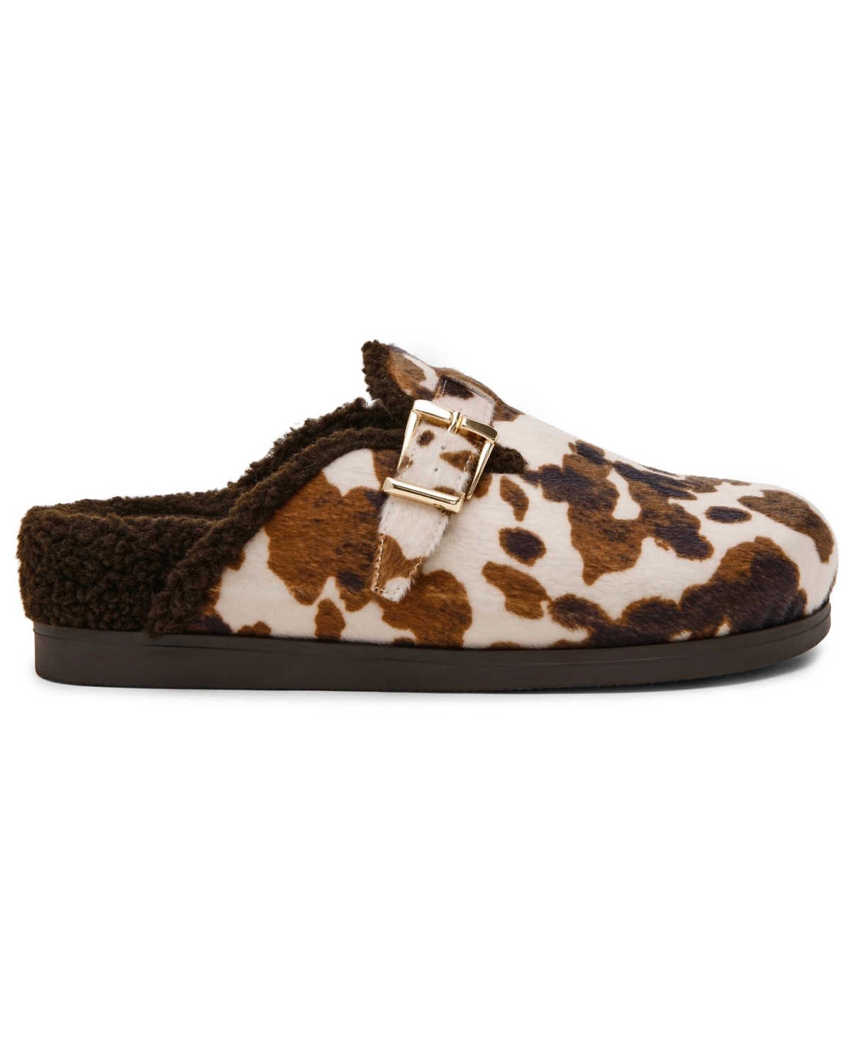 Dv Dolce Vita Women's Anina Cozy Buckle Slide Clogs In Brown