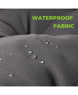 Outdoor Egg Hanging Chair with Stand, Patio Wicker Swing Egg Chair Indoor Swinging Chair Outdoor Hammock Egg Chair