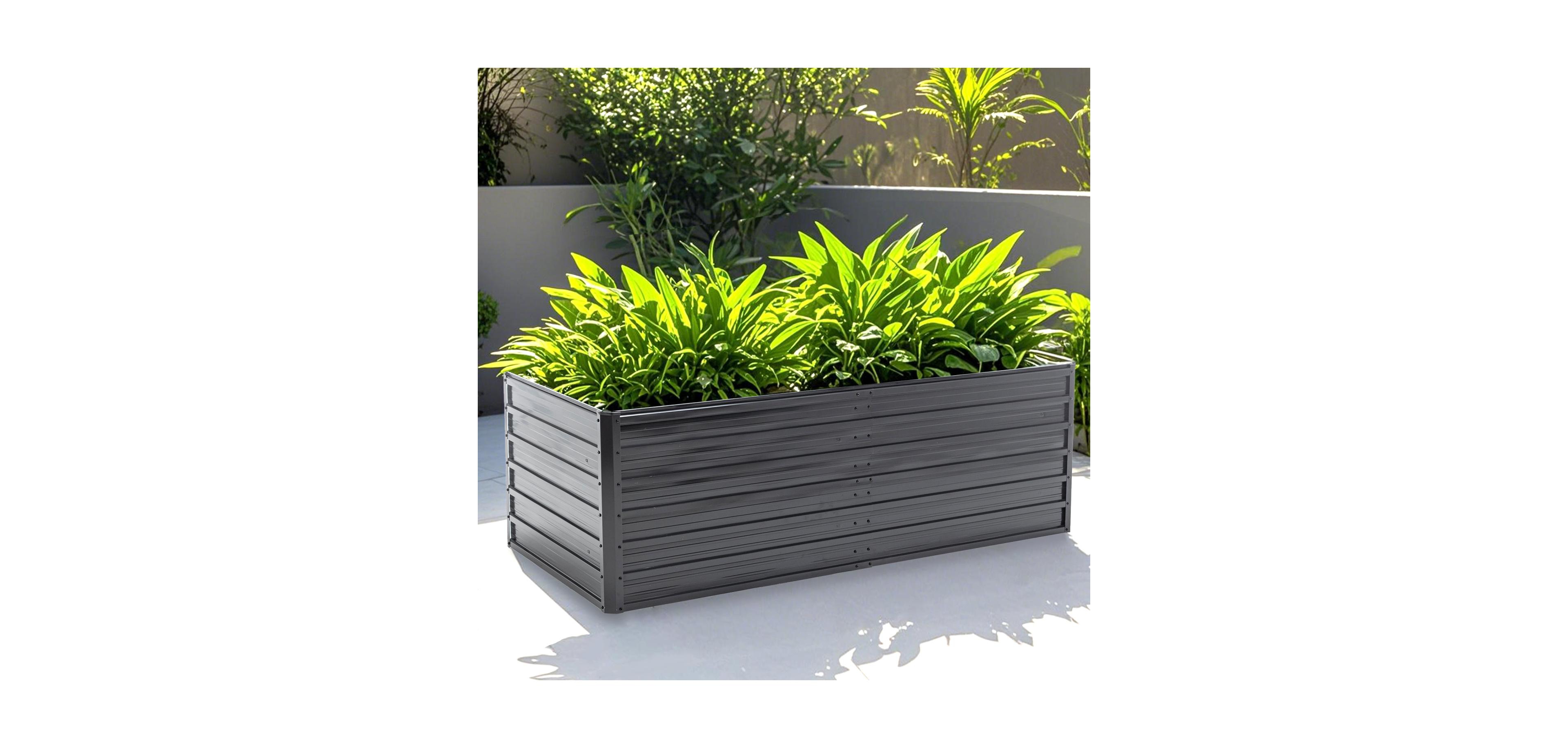 Streamdale Furniture 6x3x2 Ft Metal Raised Garden Bed
