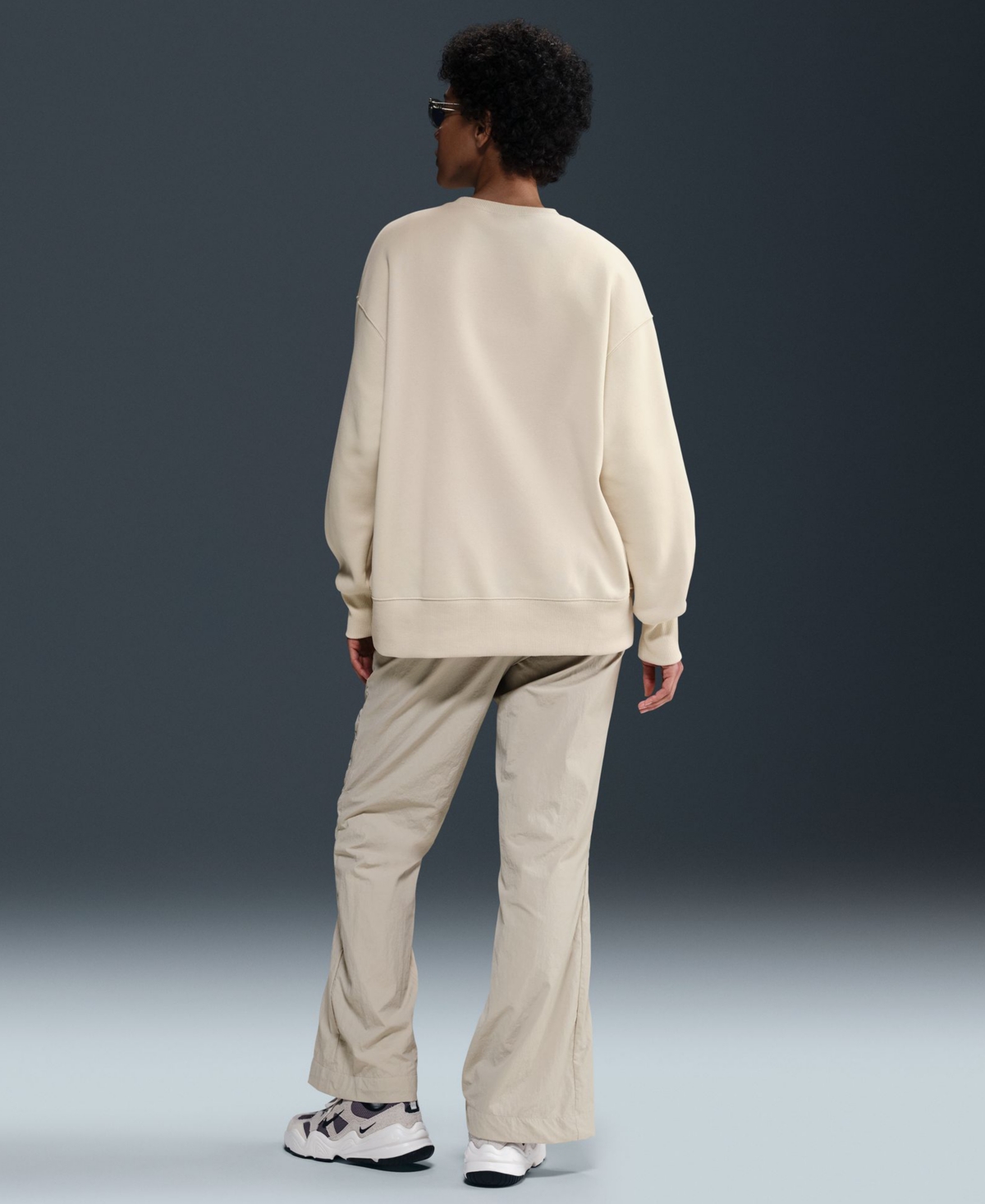 Nike Sportswear Women's Phoenix Fleece Oversized Crewneck Sweatshirt In Neutral