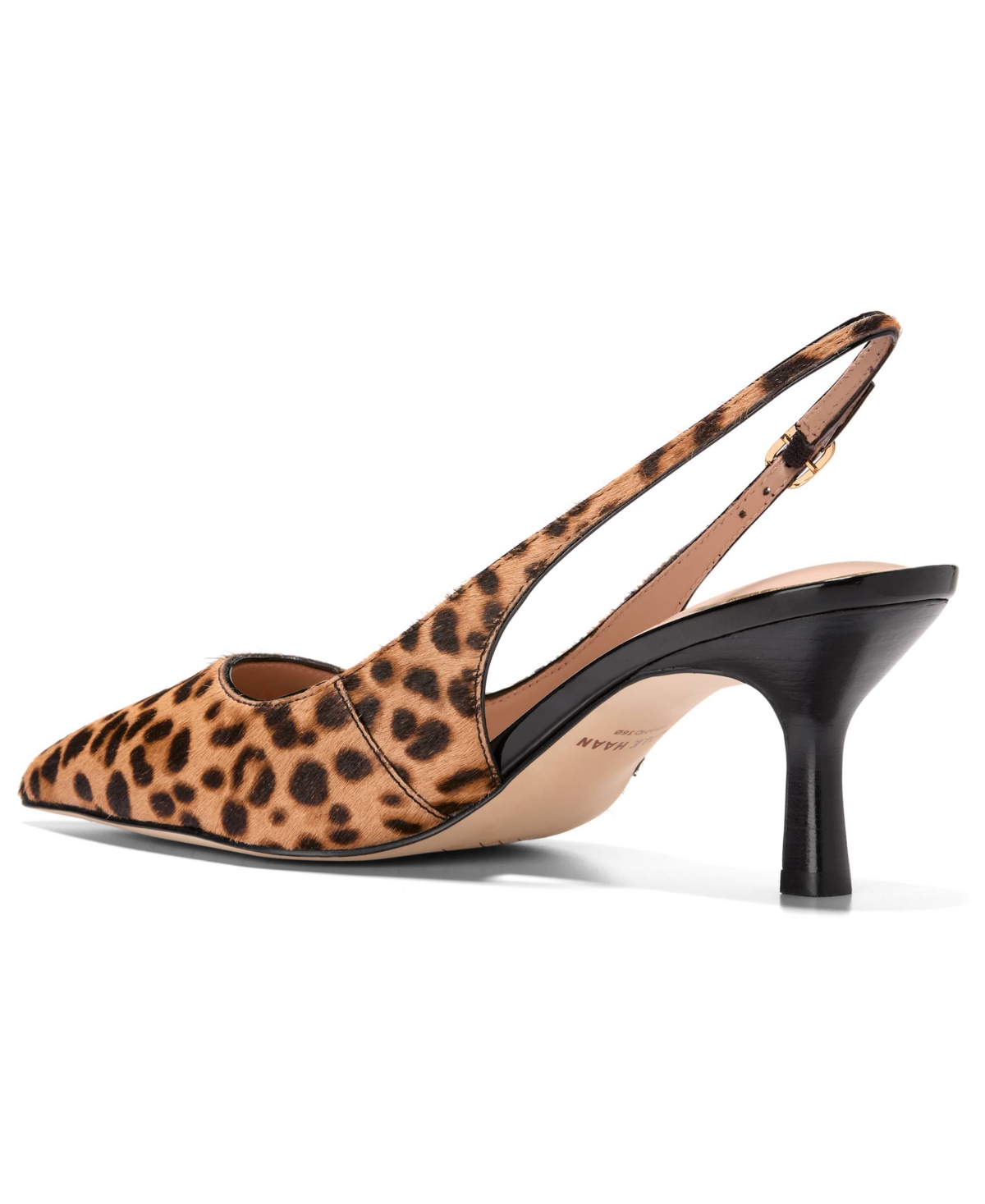 Cole Haan Hansell Slingback Pointed Toe Pump In Animal Print