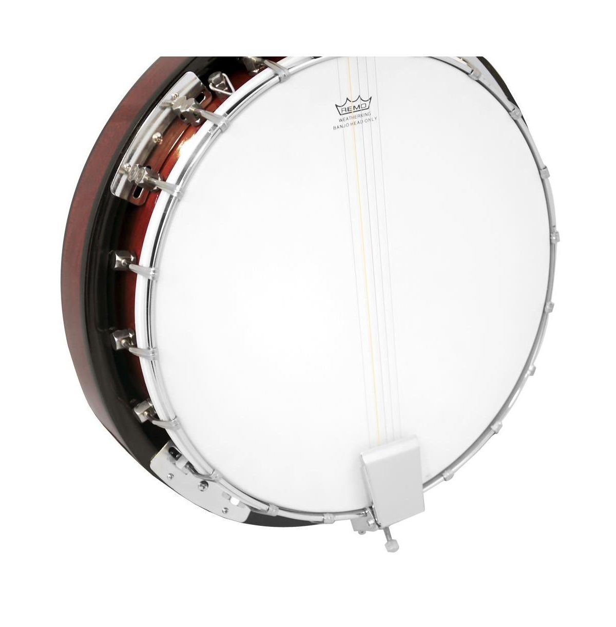 Pyle 5-String Banjo with White Jade Tune Pegs & Rosewood Fretboard