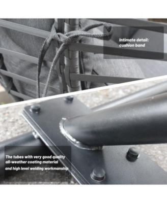 High Quality Outdoor Indoor Black color PE Wicker Swing Egg chair with Antracite Color Cushion And Black Color Base