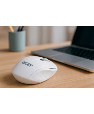 RF Wireless Mouse M501 (White) – Works with Chromebook, USB Plug and Play for Right/Left Handed Users
