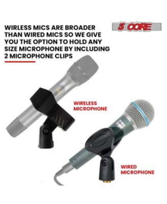 Microphone Stand Floor 4 Pcs Adjustable w Extending Telescoping Boom Arm