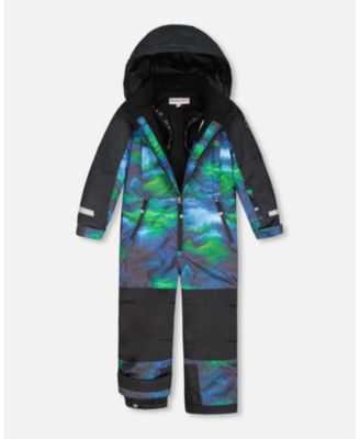 Boy One-Piece Teknik Snowsuit Aurora Borealis - Toddler|Child