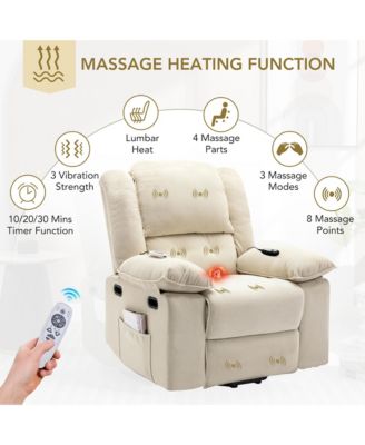 Massage Recliner,Power Lift Chair for Elderly with Adjustable Massage and Heating Function,Recliner Chair