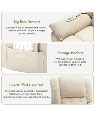 Massage Recliner,Power Lift Chair for Elderly with Adjustable Massage and Heating Function,Recliner Chair