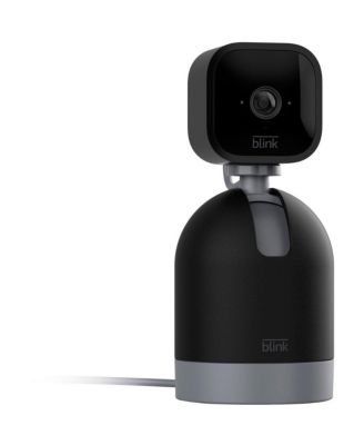 Mini Pan-Tilt Indoor Wired 1080P Security Camera - Black