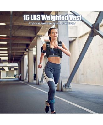 Training Weight Vest Workout Equipment with Adjustable Buckles and Mesh Bag