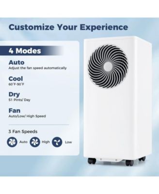 10000 BTU 3-in-1 Stand up AC Unit with Dehumidifier Portable Air Conditioner