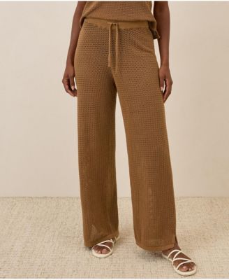Women's Beachside Crochet Knit Pant