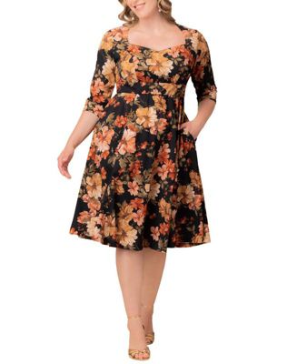 Plus Size Royal Sweetheart Cocktail Dress