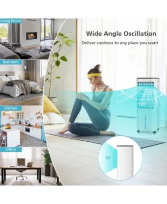 4-in-1 with 12L Water Tank and 4 Ice Boxes, Evaporative Air Cooler