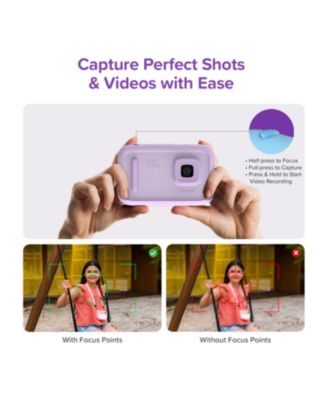 Camera 50 (Purple) New AI Editor Camera for Kids, 20MP Photos 1080P Video, Front & Selfie Lens, Birthday Gifts for Boys & Girls Ages 4-15 Portable Travel Friendly