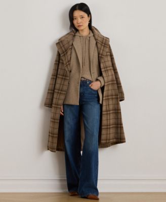 Women's Double-Breasted Wool-Blend Twill Blazer