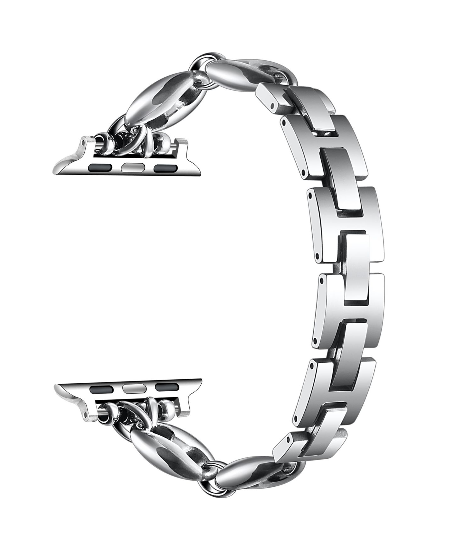 Ремешок для часов Posh Tech Poppy Silver Stainless Steel Link Band for Apple Watch — фото 3