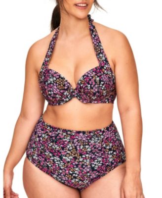 Shelby Women's Plus-Size Swimwear High-Waist Bikini Bottom