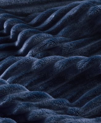 Ribbed Plush Blanket, Full/Queen