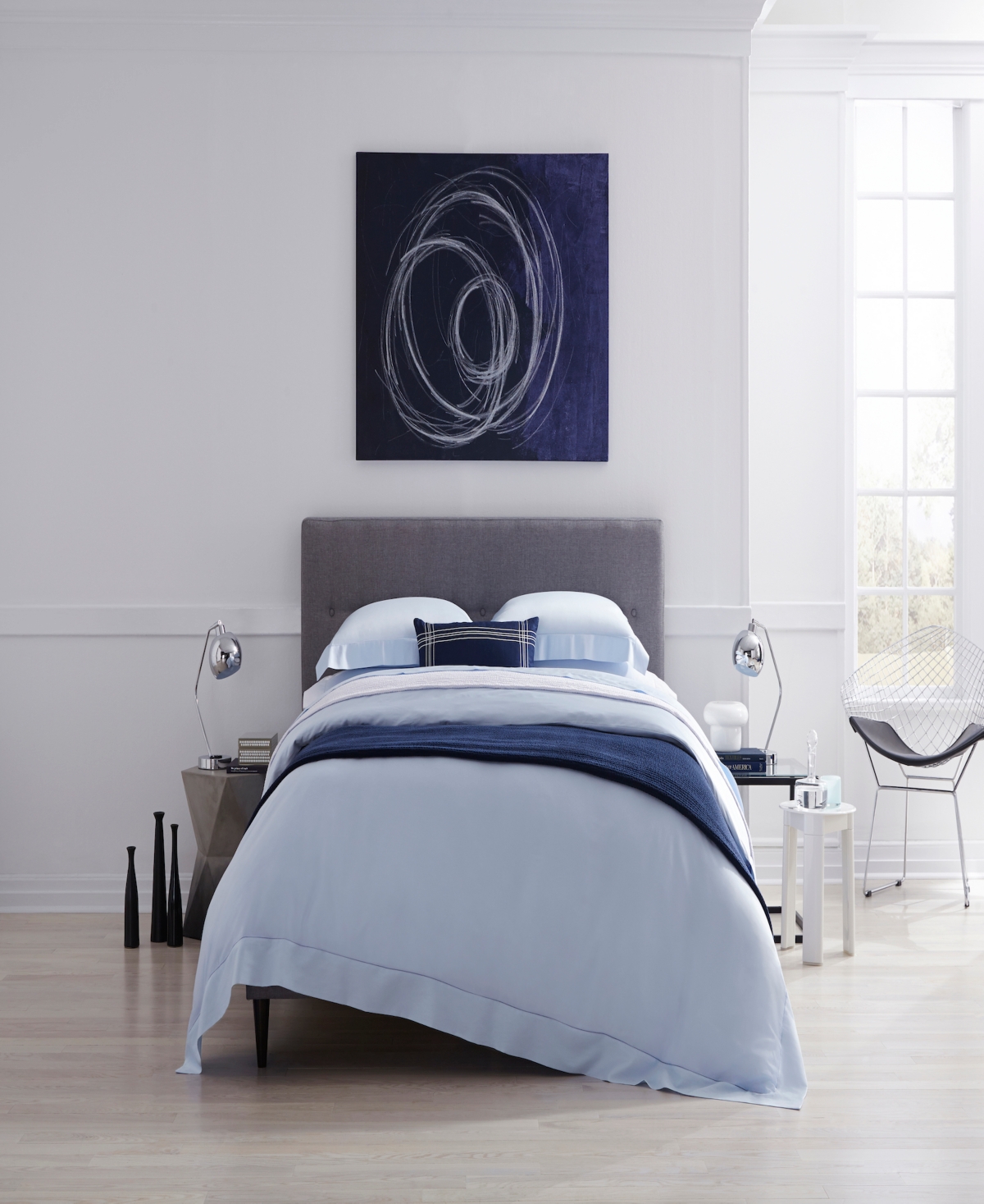 Sferra Fiona Boudoir Sham, 12x16" In Blue
