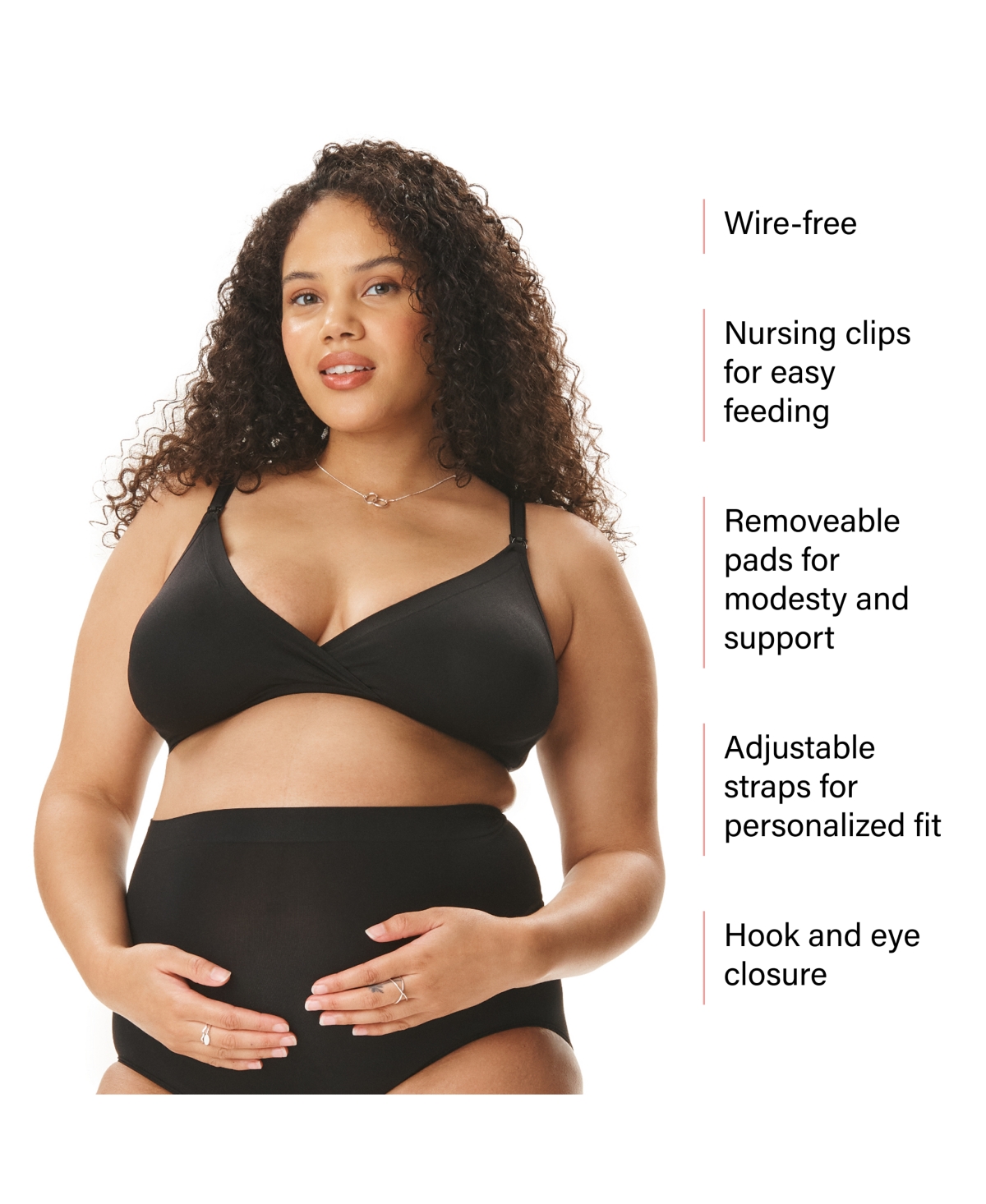 Motherhood Women's Maternity Wireless Seamless Wrap Nursing Bra