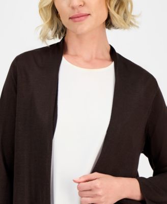 Women's Long Sleeve Cardigan Sweater, Regular & Petite