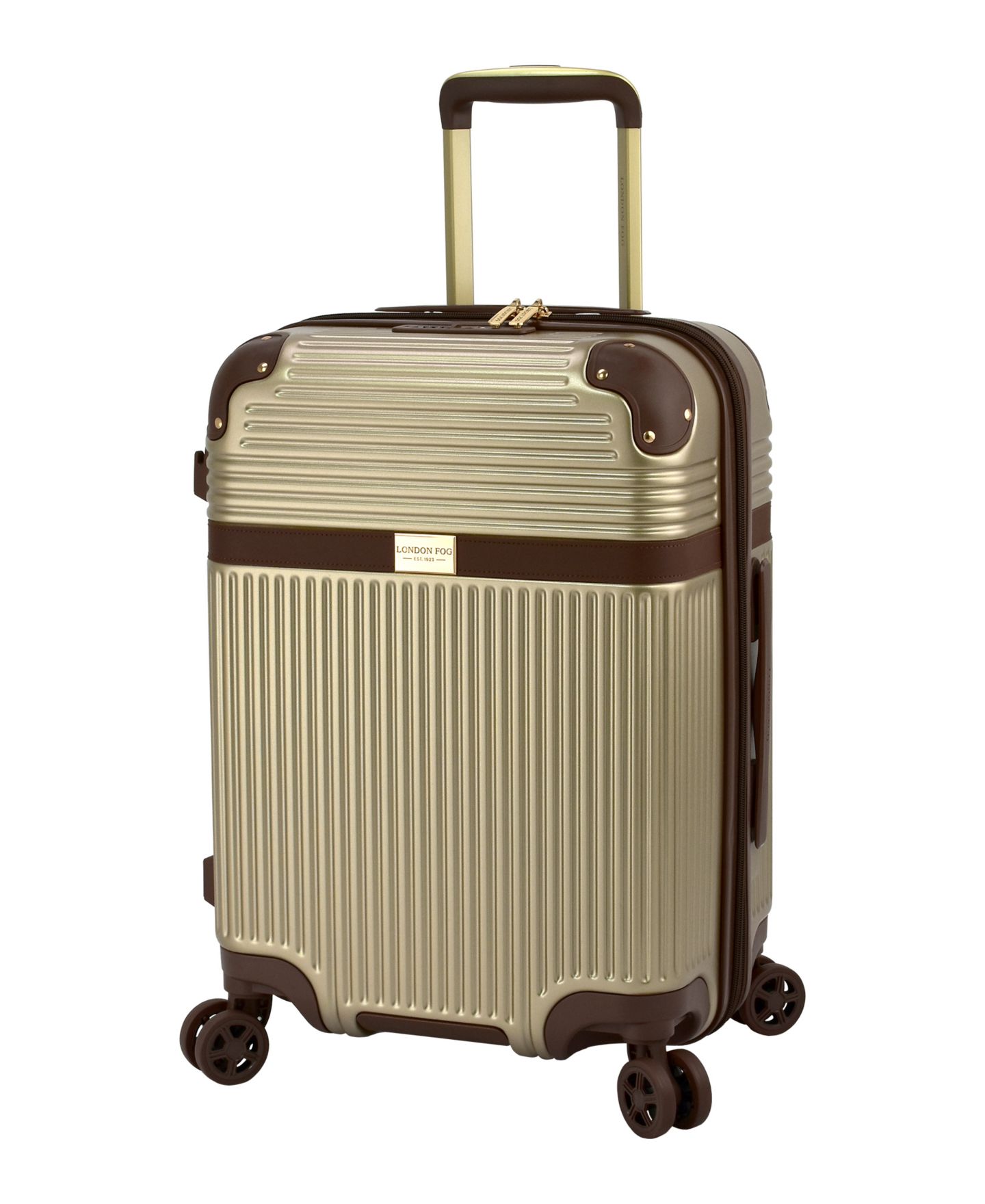 Чемоданы London Fog Brentwood IV 20" Expandable Spinner Carry-On Hardside, цвет: Латте — фото 1