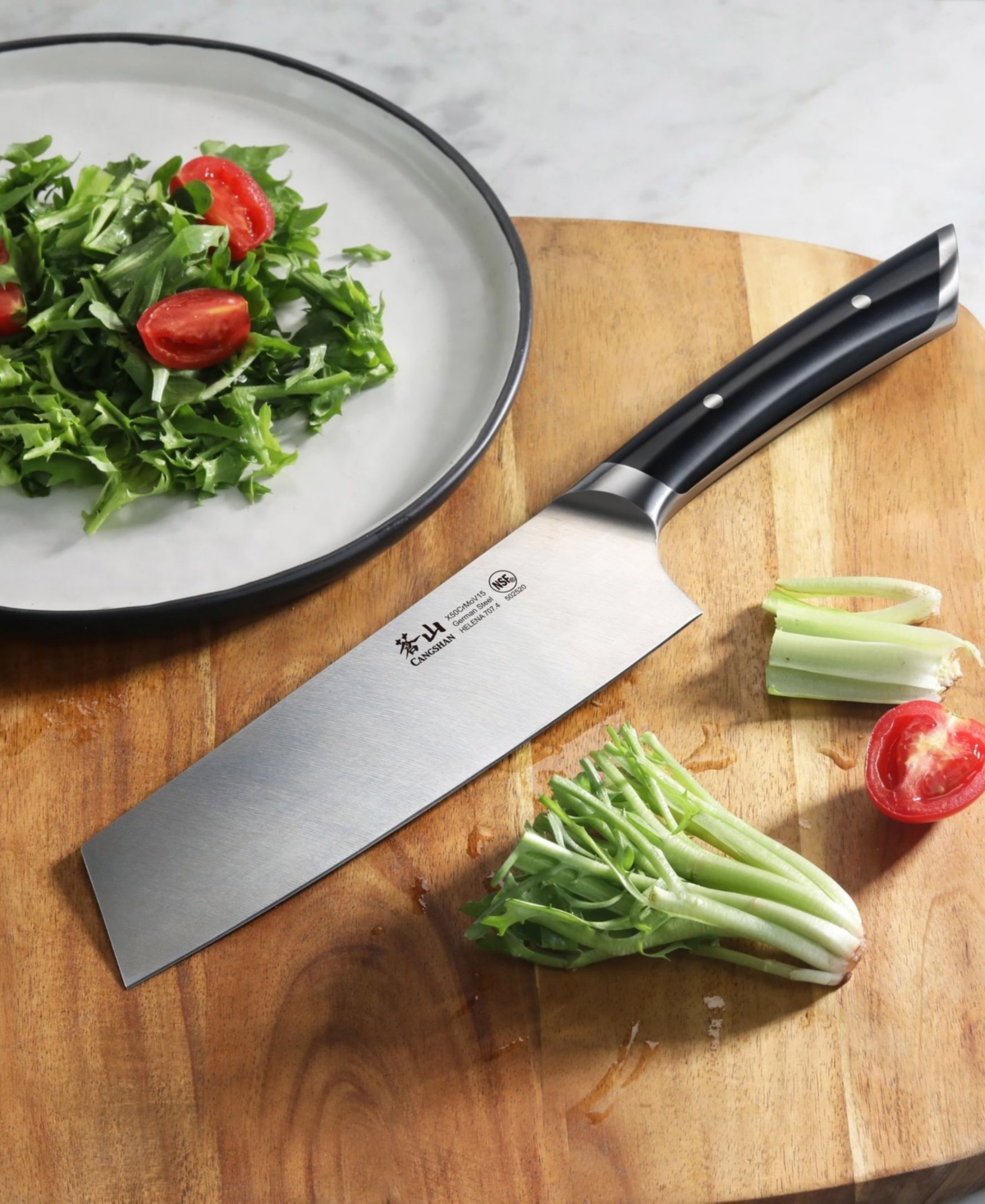 Cangshan Helena Series 7" Nakiri Knife In Black