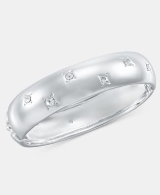 Crystal Star Puffy Bangle Bracelet