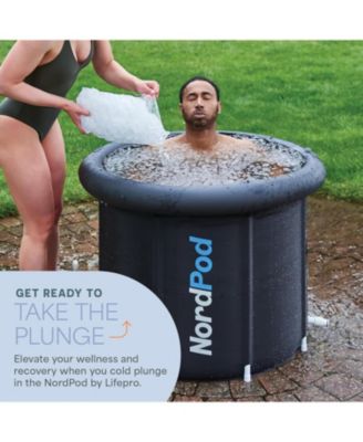Portable Ice Bath Tub with Cover & Bag - Durable Cold Plunge Tub for Athletes, Adults, Home & Outdoor Therapy