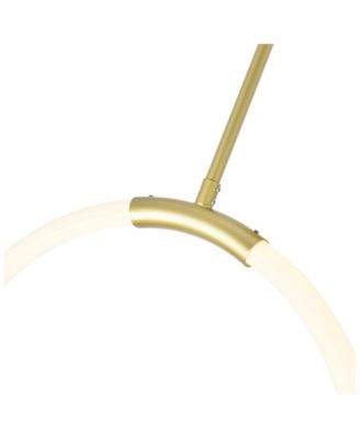 26" Metal Hoops 1 Light LED Chandelier