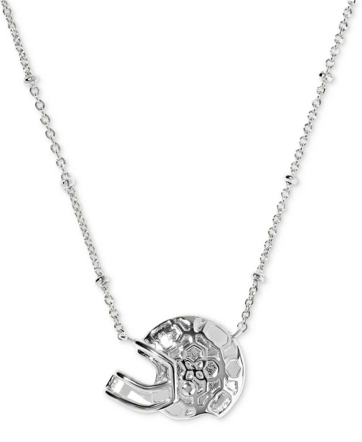 Kendra Scott Football Helmet Short Pendant Necklace, 16" + 3" Extender In Brown