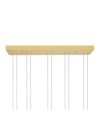 27" Metal Hoops 5 Light LED Chandelier