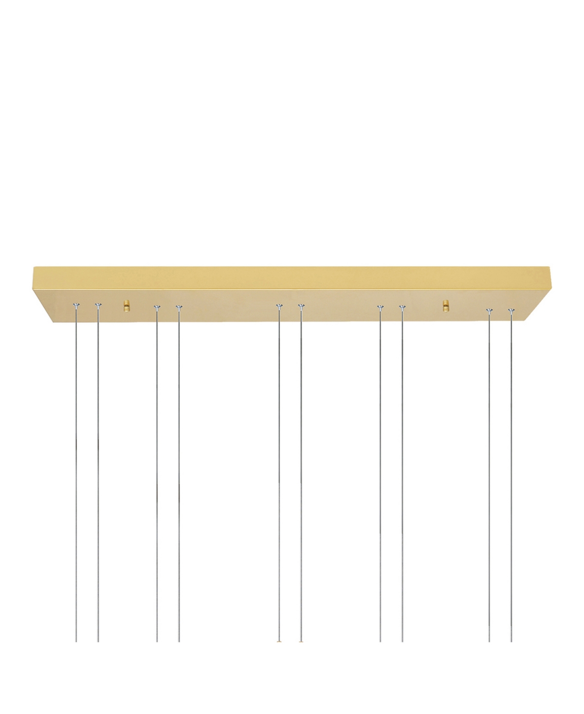 Cwi Lighting 27" Metal Hoops 5 Light Led Chandelier In Gold