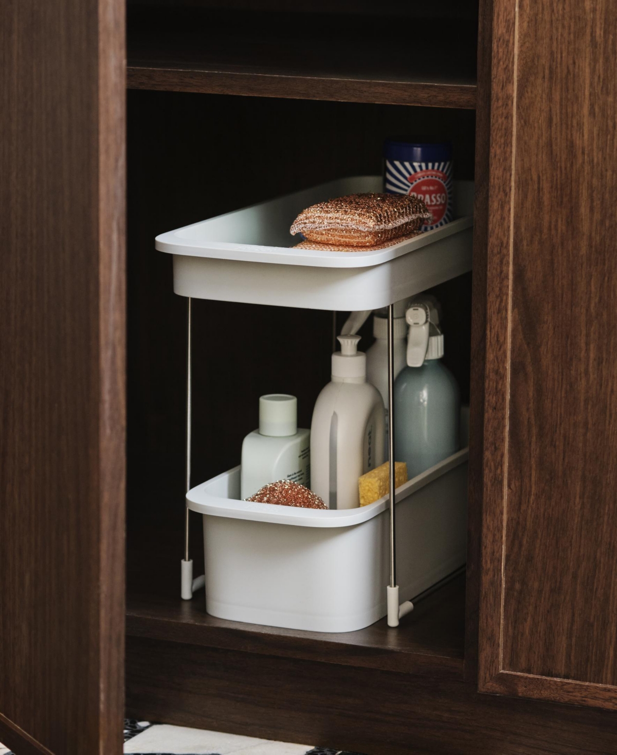 Joseph Joseph Cupboardstore 2-tier Storage Caddy In Gray