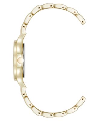 Women's Quartz Essential Burgundy and Gold-Tone Metal Alloy Watch, 34mm