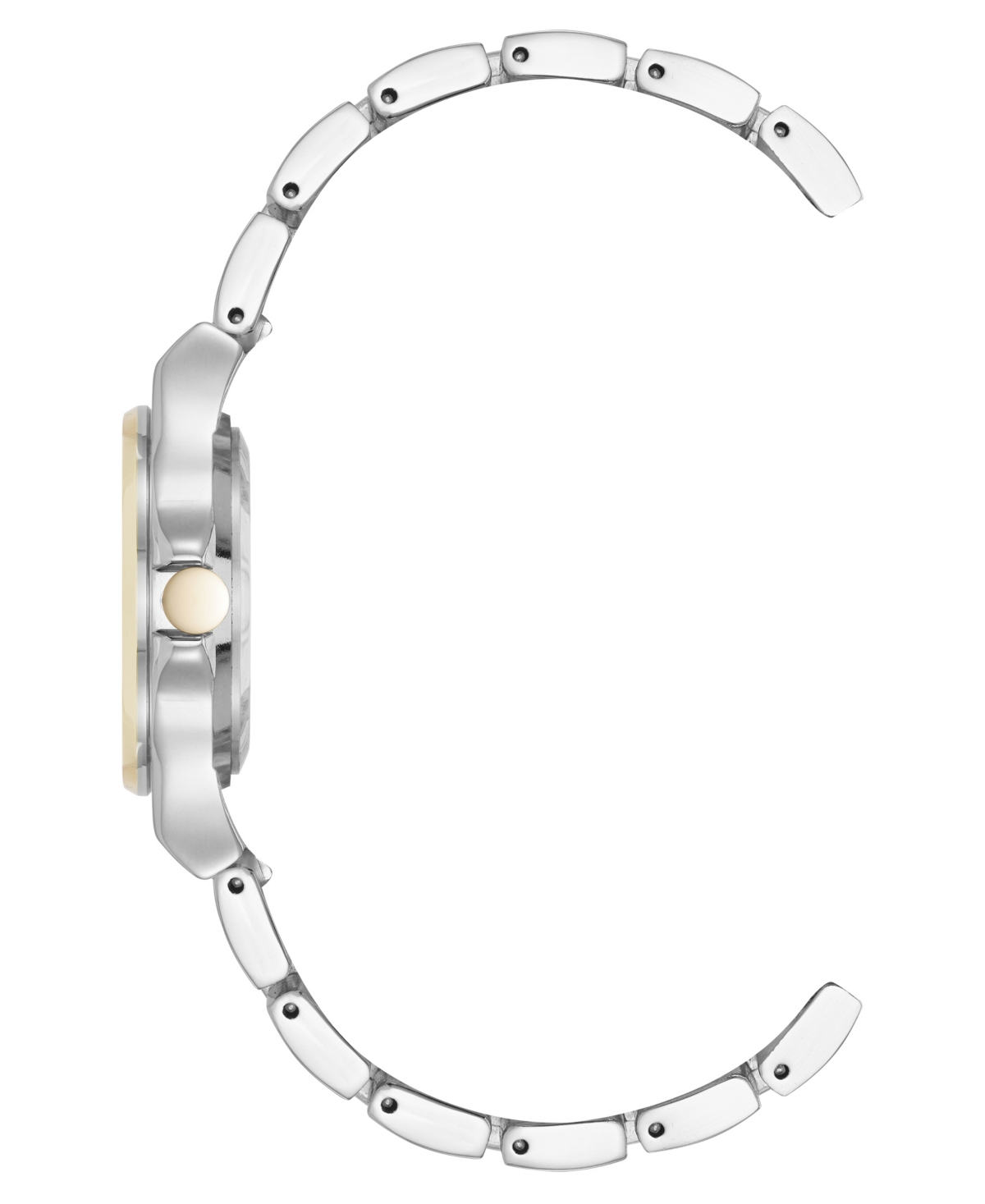 Anne Klein Women's Quartz Iconic Silver-tone And Gold-tone Metal Alloy Watch, 35mm In Gray