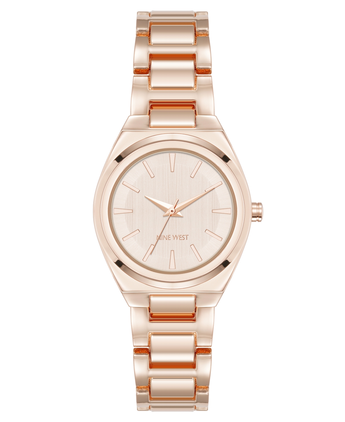 Anne Klein Women's Quartz Minimalist Rose Gold-tone Metal Alloy Watch, 30mm In Gold