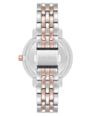Women's Quartz Premium Gray and Two-Tone Metal Alloy Watch, 35mm