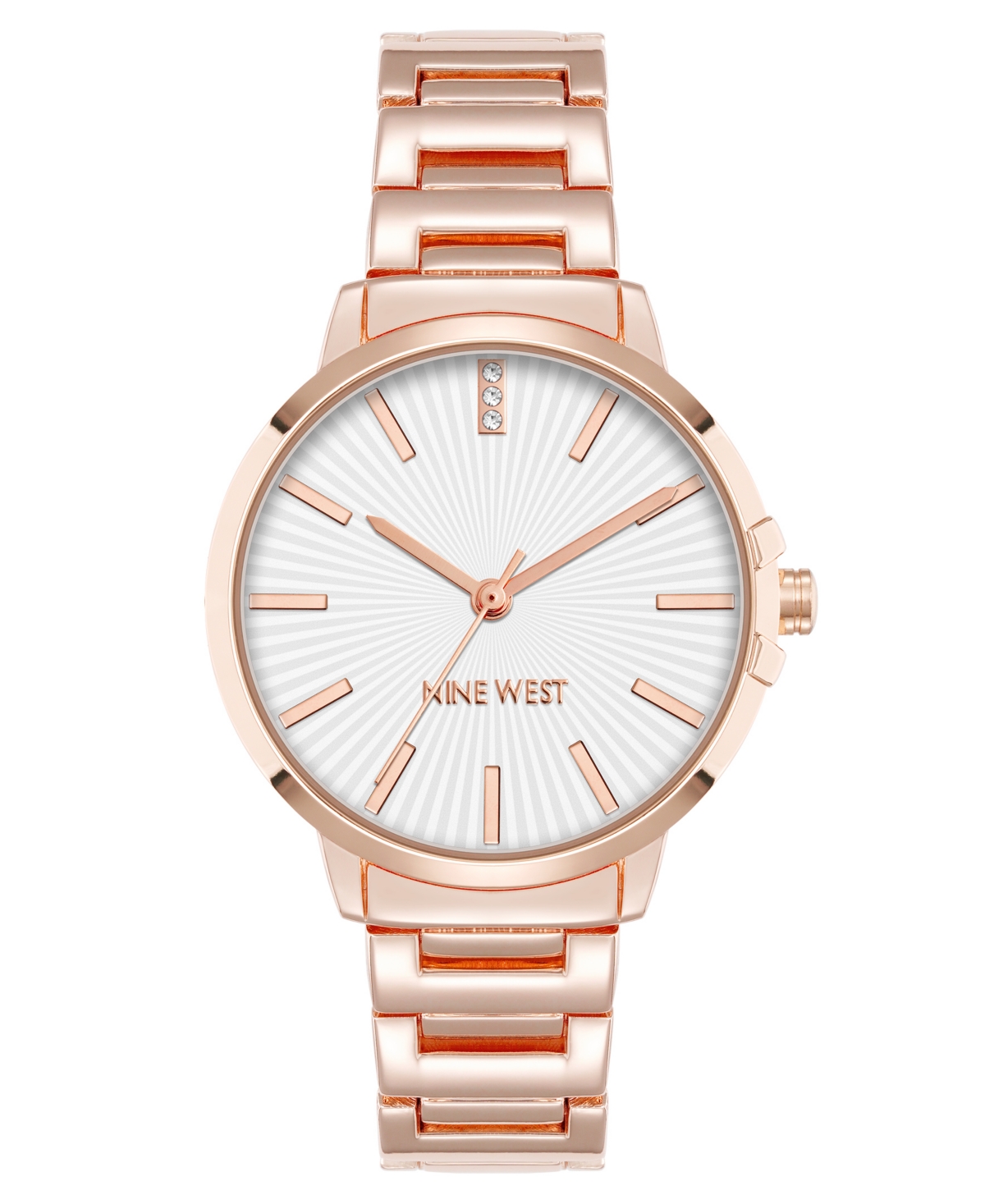 Anne Klein Women's Quartz Classic Rose Gold-tone Metal Alloy Watch, 35mm In Gold