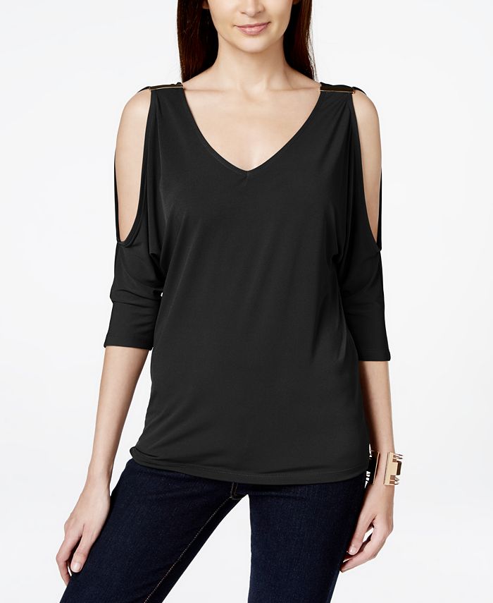 Macys inc cold shoulder tops outlet