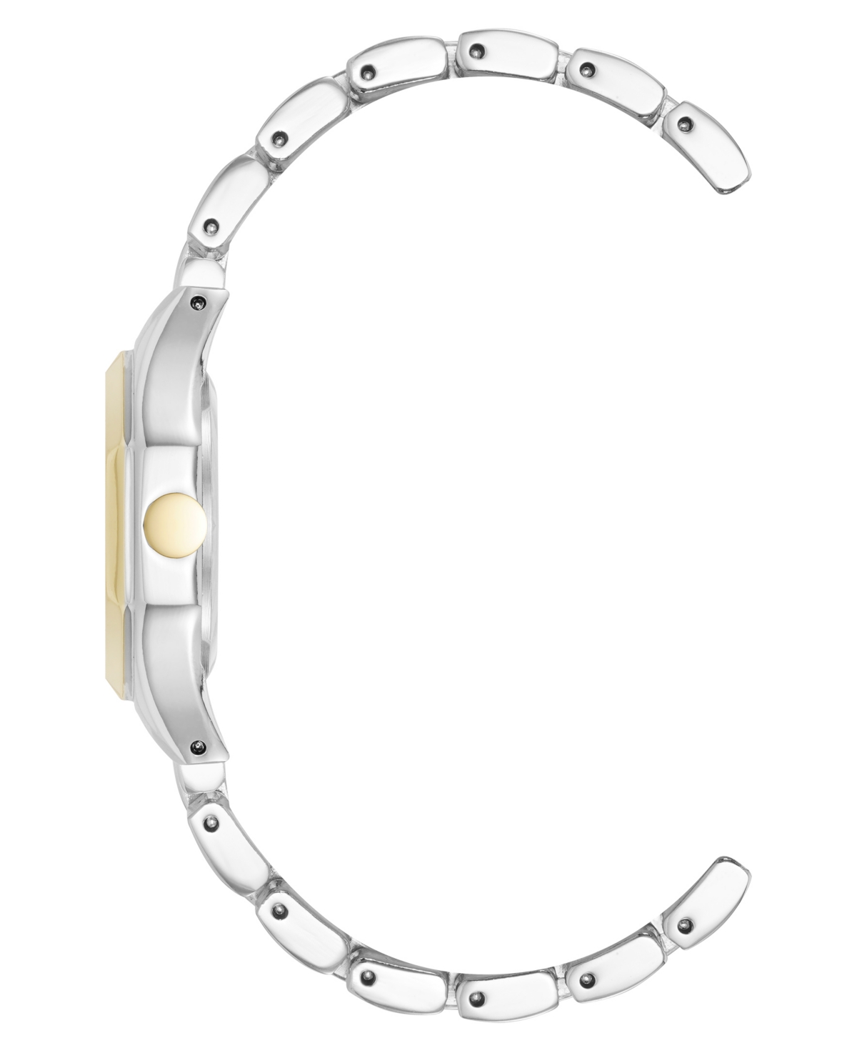 Anne Klein Women's Quartz Exquisite Silver-tone And Gold-tone Metal Alloy Watch, 28mm In Silver