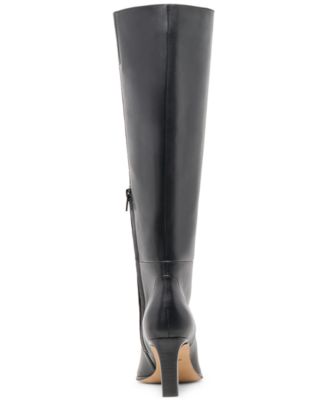 Dolce Vita Women's Emmi Wide-Calf Pointed-Toe Blade-Heel Knee-High Tall Dress Boots
