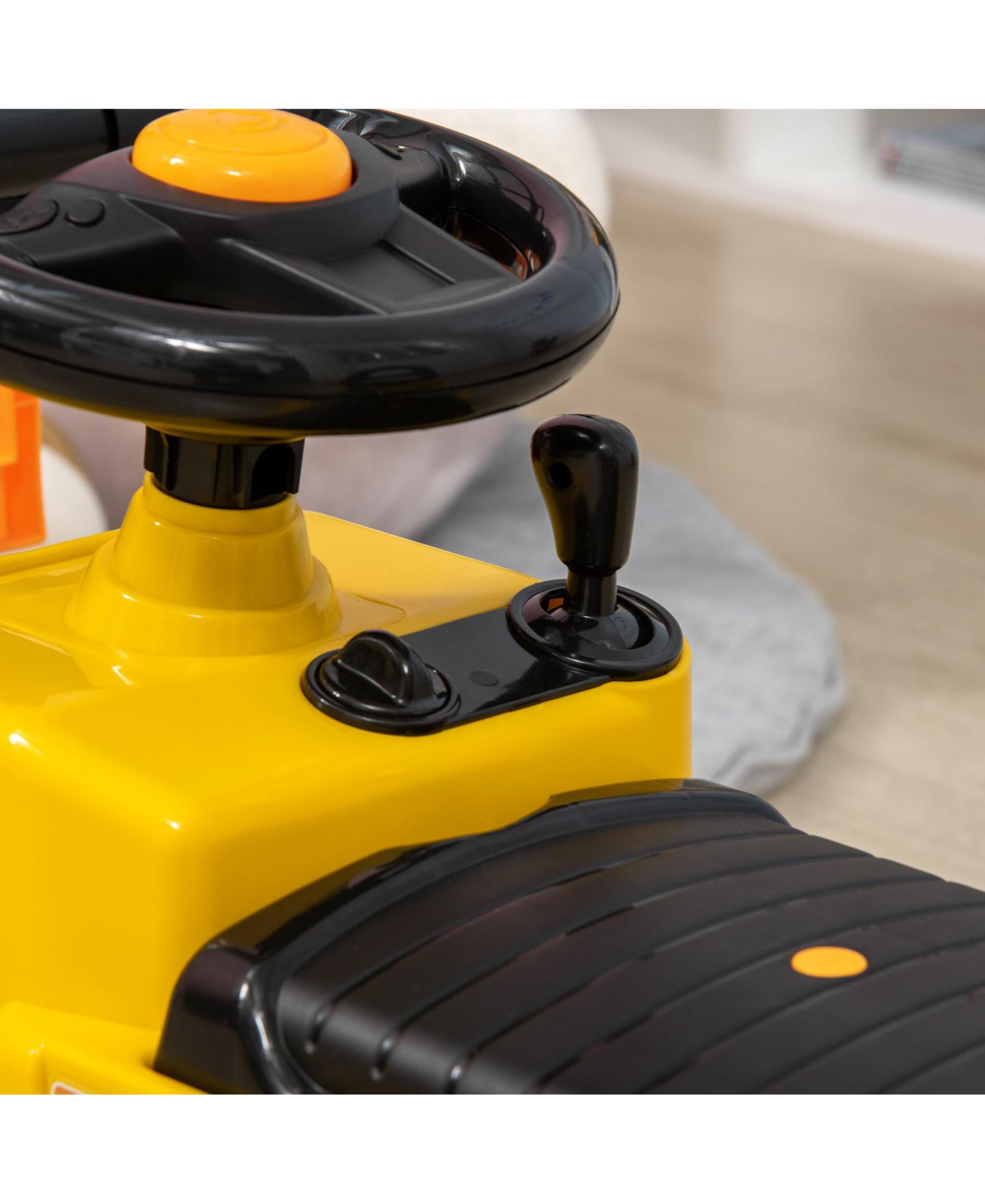 Детская игрушка Aosom Sit and Scoot Ride-On Toy with Lever-Operated Fork, 66 lbs Capacity, Ages 3-4 — фото 8