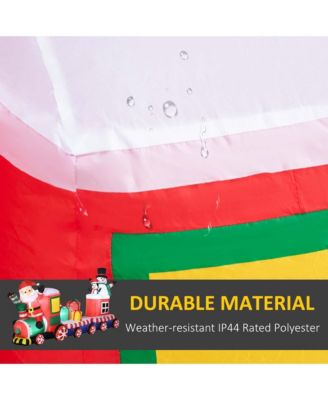 8' Inflatable Christmas Train W/ Santa Claus Snowman Penguin