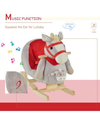 Kids Ride-On Rocking Horse Toy for Children 18-36 Months, Horse