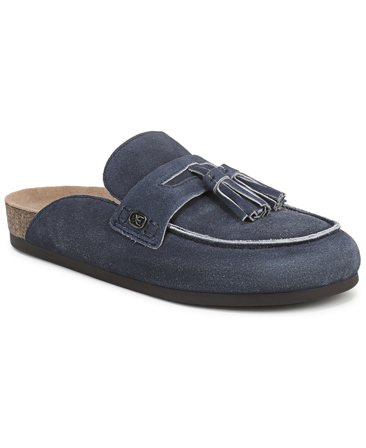 Женские сабо Sam Edelman Astrid Slip-On Mules, цвет: Синий замшевый — фото 1